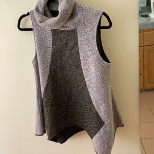 THML asymmetrical wool top.